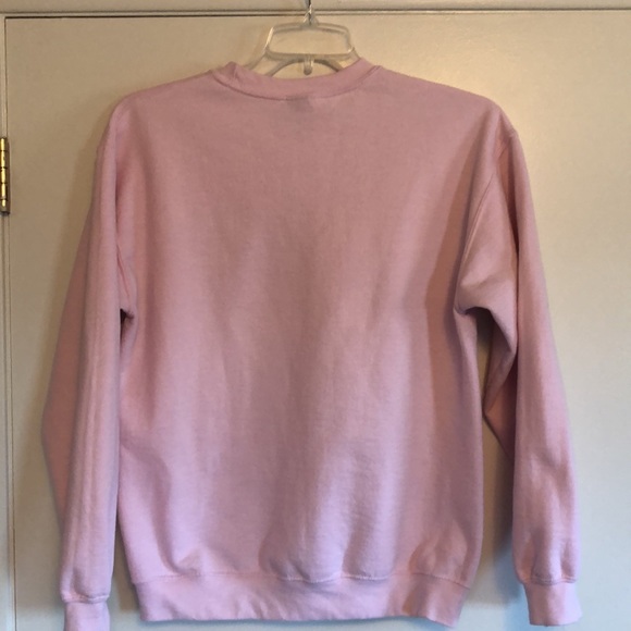 Wine pun crewneck sweatshirt, Gildan, pink, size medium - Picture 5 of 10